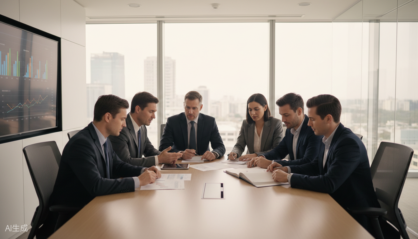 Business partnership meeting at Calivanta BioPharma